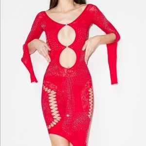 Poster Girl: Rhinestoned Charlotte Dress ❤️